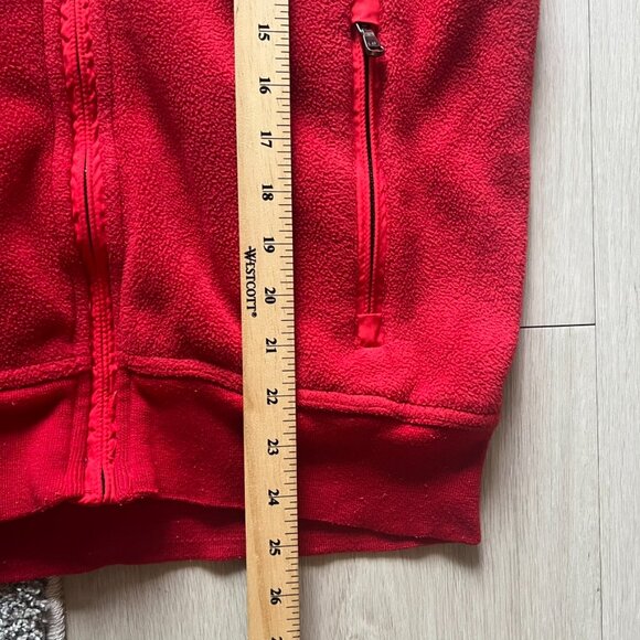 Vintage Polo Ralph Lauren Fleece Vest Men’s Large Red Removable Hood Hiking Fall - Picture 7 of 7